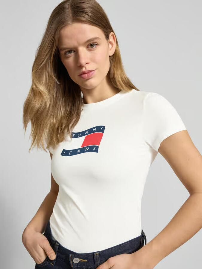 Tommy Jeans slim fit T-shirt van puur katoen - Foto 3