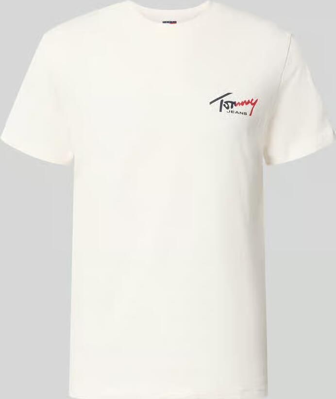 Tommy Jeans slim fit T-shirt van puur katoen
