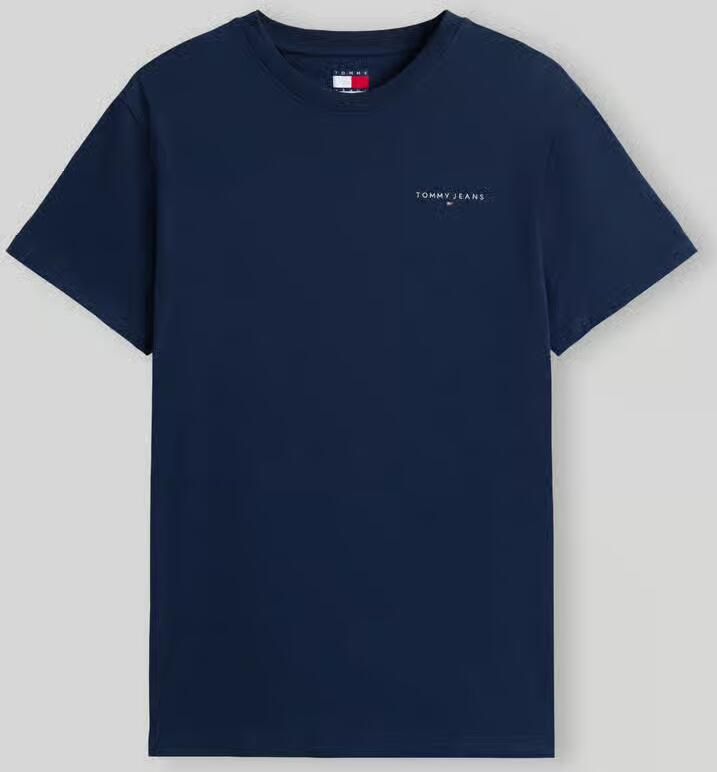 Tommy Jeans Slim fit T-shirt van puur katoen Model 'LINEAR CHEST TEE' - Foto 6