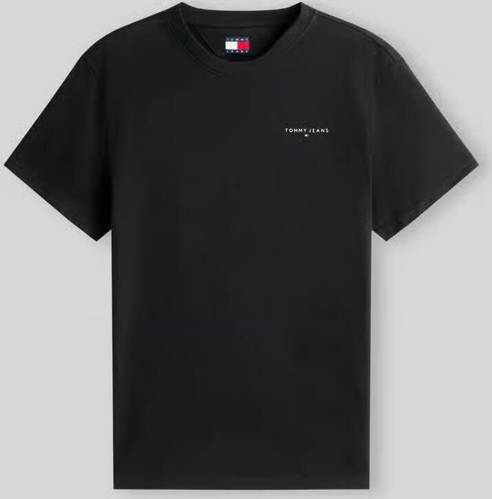 Tommy Jeans Slim fit T-shirt van puur katoen Model 'LINEAR CHEST TEE'