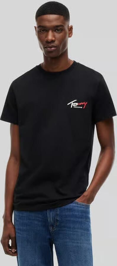 Tommy Hilfiger Slim Sign Chest Logo Shirt Heren - Foto 5