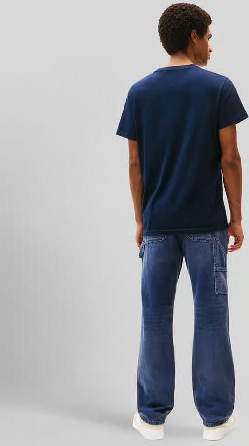 Tommy Jeans Slim fit T-shirt van puur katoen Model 'LINEAR CHEST TEE' - Foto 8