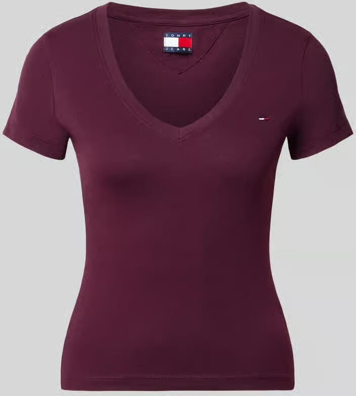 Tommy Jeans Slim fit t-shirt van puur katoen