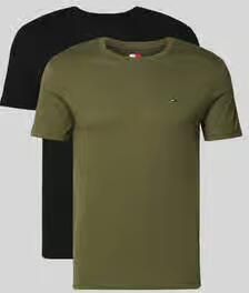 Tommy Jeans Slim fit T-shirt van puur katoen in een set van 2 stuks