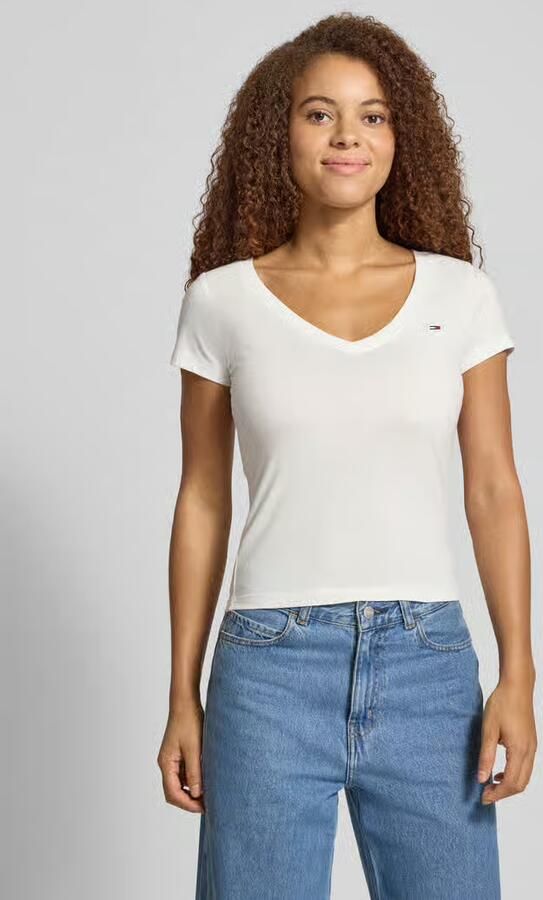 Tommy Jeans Slim fit T-shirt van puur katoen in een set van 2 stuks - Foto 2