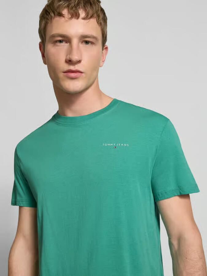 Tommy Jeans Slim fit T-shirt van puur katoen Model 'LINEAR CHEST TEE' - Foto 2
