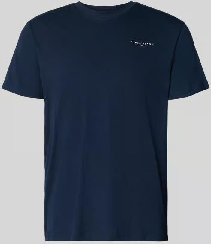 Tommy Jeans Slim fit T-shirt van puur katoen Model 'LINEAR CHEST TEE' - Foto 2