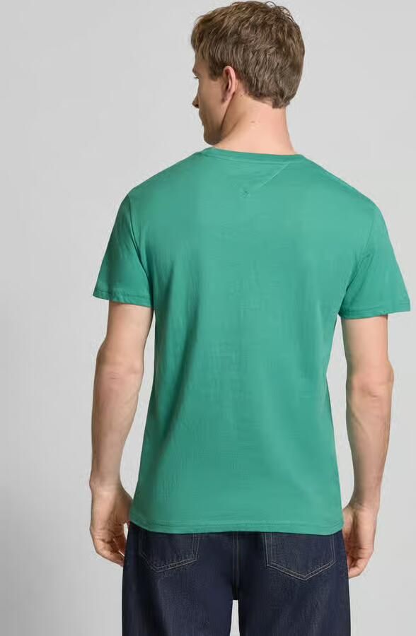 Tommy Jeans Slim fit T-shirt van puur katoen Model 'LINEAR CHEST TEE' - Foto 2