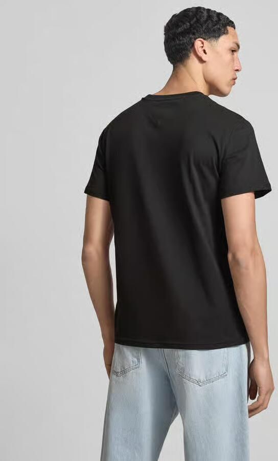 Tommy Jeans Slim fit T-shirt van puur katoen Model 'LINEAR CHEST TEE' - Foto 8