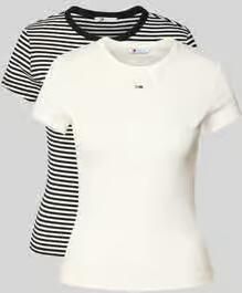 Tommy Jeans slim fit T-shirts van katoenmix in set van 2