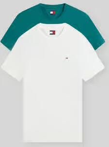 Tommy Jeans slim fit T-shirts van puur katoen in set van 2