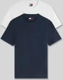 TOMMY JEANS Shirt met ronde hals TJM XSLIM 2PACK JERSEY TEE EXT (Set van 2)