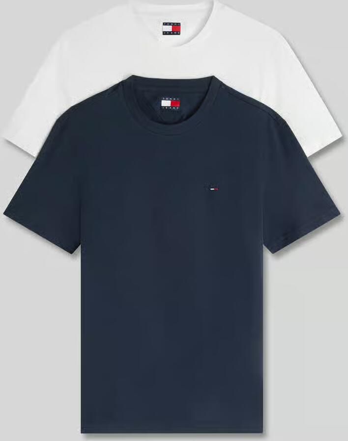 TOMMY JEANS Shirt met ronde hals TJM XSLIM 2PACK JERSEY TEE EXT (Set van 2) - Foto 2