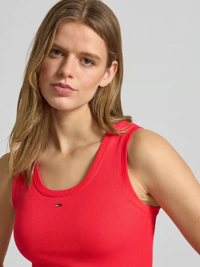 Tommy Jeans slim fit tank top van katoenmix - Foto 3