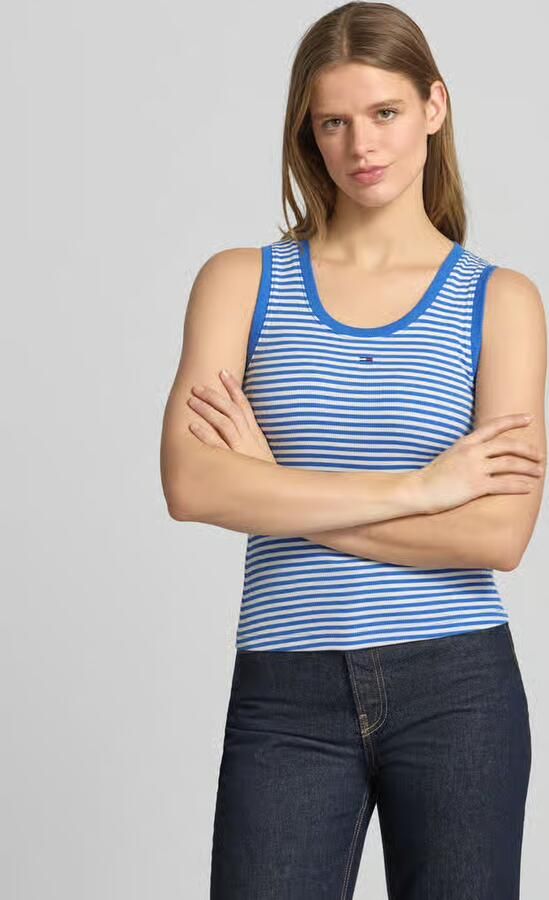 Tommy Jeans slim fit tank top van katoenmix - Foto 5