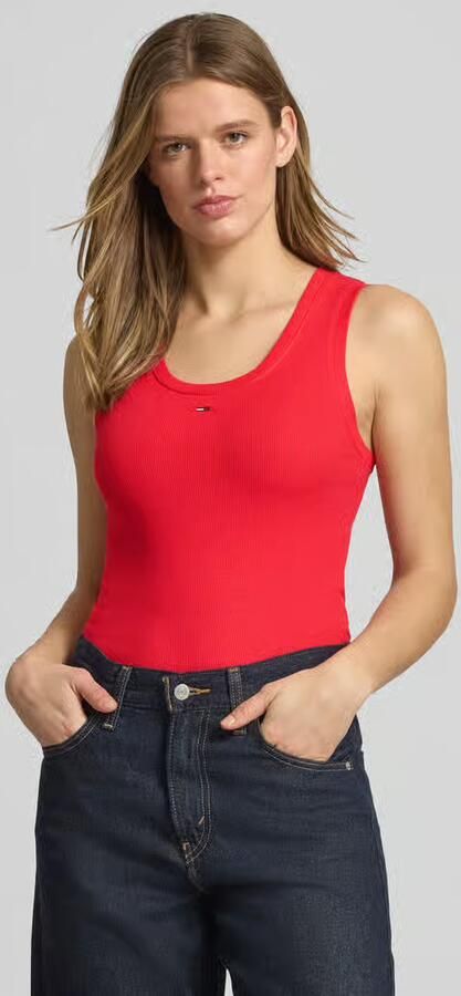 Tommy Jeans slim fit tank top van katoenmix - Foto 6