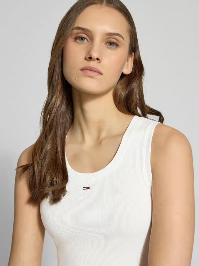 Tommy Hilfiger Essential Ribbed Flag Embroidery Slim Tanktop Dames - Foto 14