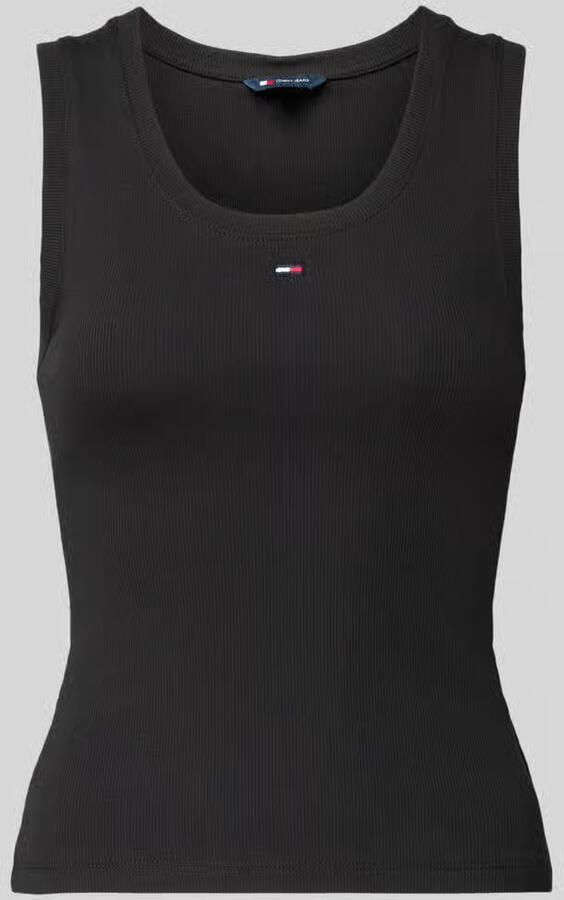 Tommy Hilfiger Essential Ribbed Flag Embroidery Slim Tanktop Dames