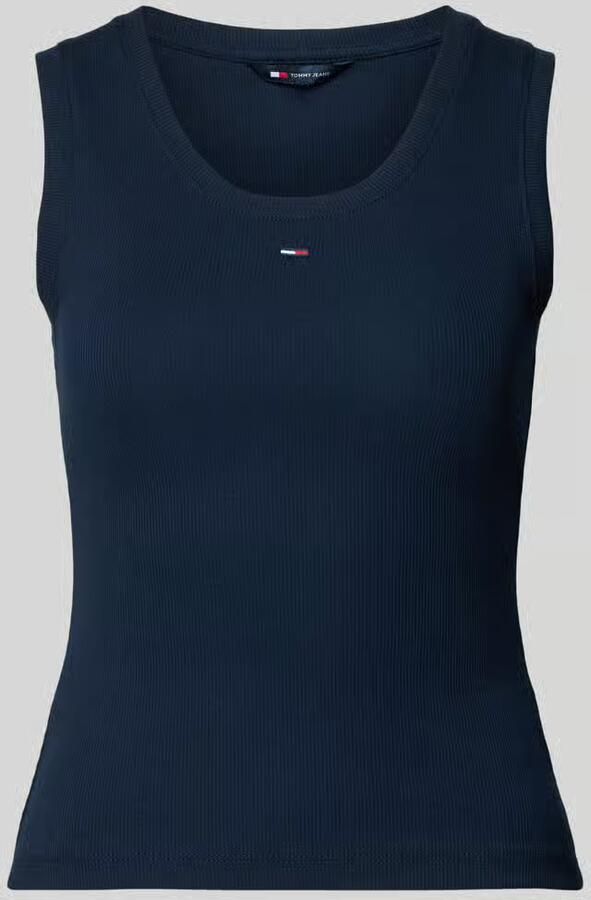 TOMMY JEANS Dames Tops & T-shirts Tjw Essential Rib Tank Ext Donkerblauw