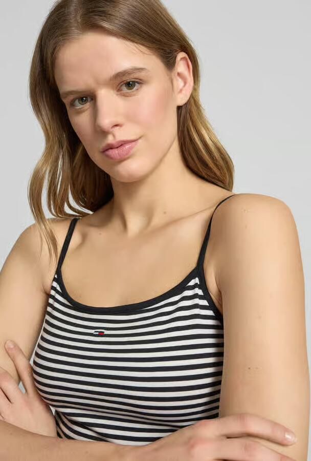 Tommy Jeans slim fit tanktop van katoenmix