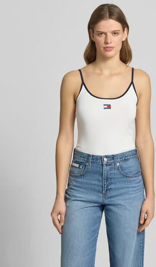 Tommy Jeans slim fit tanktop van katoenmix - Foto 4