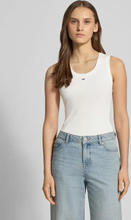 Tommy Hilfiger Essential Ribbed Flag Embroidery Slim Tanktop Dames - Foto 13