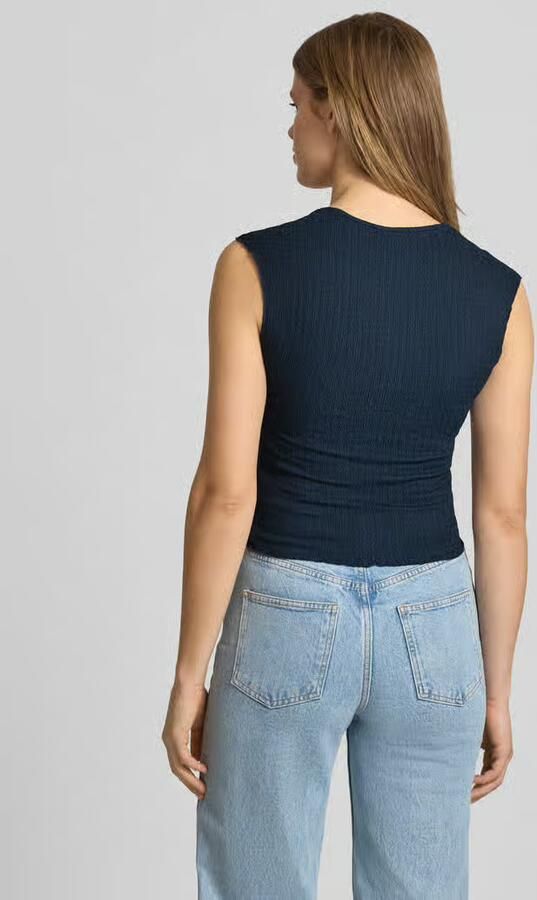 Tommy Jeans slim fit top met ruche