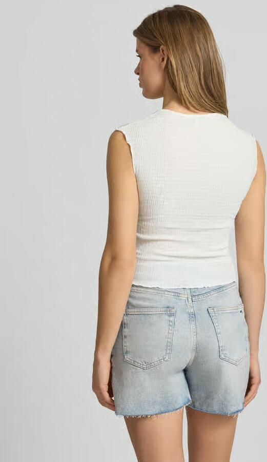 Tommy Jeans slim fit top met ruche