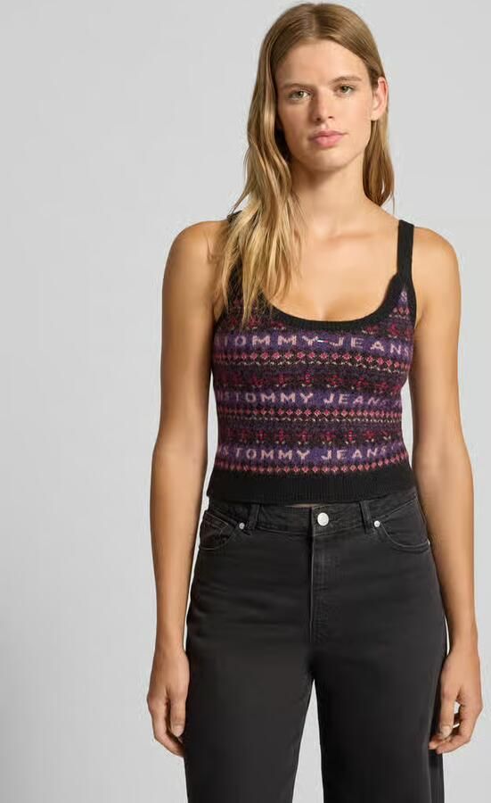 Tommy Jeans Slim fit top met wol model 'FAIRISLE' - Foto 2