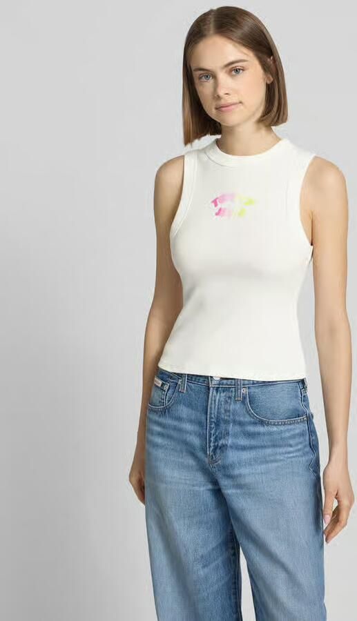 Tommy Jeans slim fit top van katoenmix - Foto 6