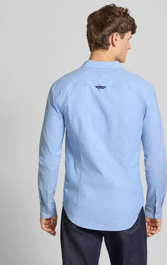 TOMMY JEANS Heren Overhemden Tjm Slim Stretch Oxford Shirt Lichtblauw - Foto 7