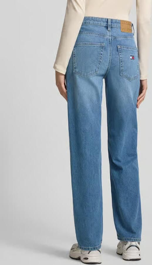 Tommy Jeans straight fit jeans van katoenmix model 'LAYLA' - Foto 4