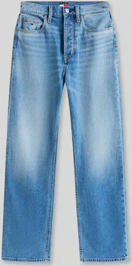 Tommy Jeans straight fit jeans van katoenmix model 'LAYLA' - Foto 4