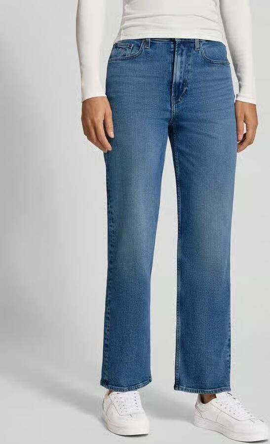 Tommy Jeans Straight fit jeans van katoenmix model 'LAYLA' - Foto 18