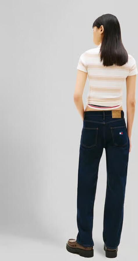 Tommy Jeans straight fit jeans van katoenmix model 'LAYLA' - Foto 6
