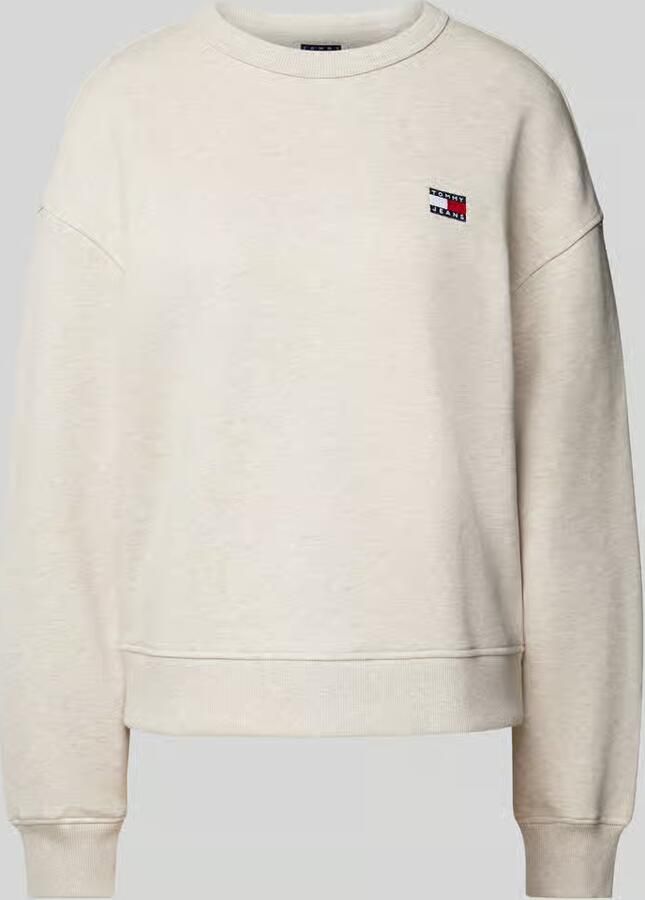 TOMMY JEANS Dames Truien & Vesten Tjw Bxy Badge Crew Beige