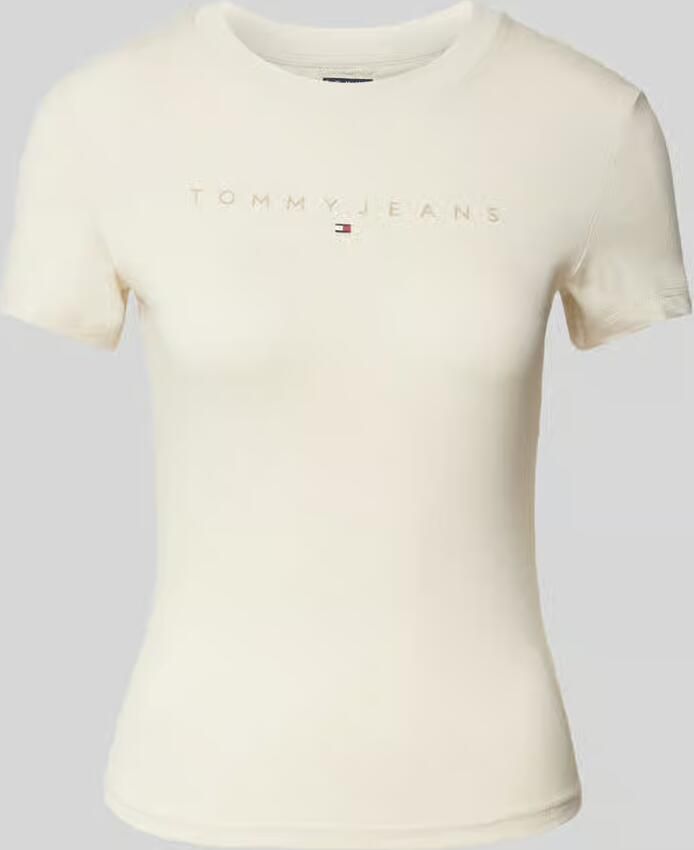 Tommy Jeans Versleten high-waisted denim shorts Beige Dames - Foto 7