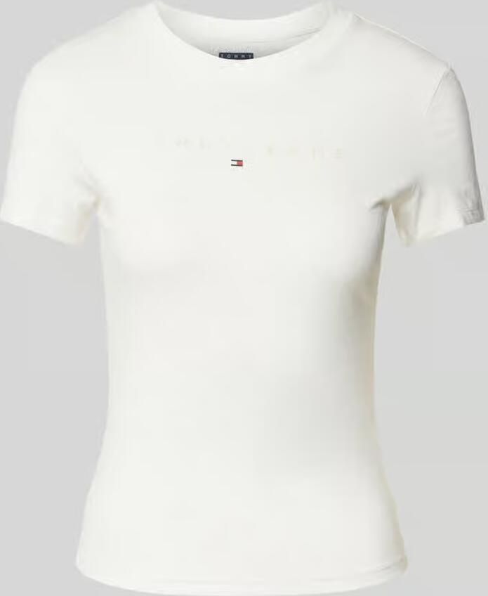 Tommy Hilfiger Overhemd Klassiek T-shirt met logo korte mouw en ronde hals