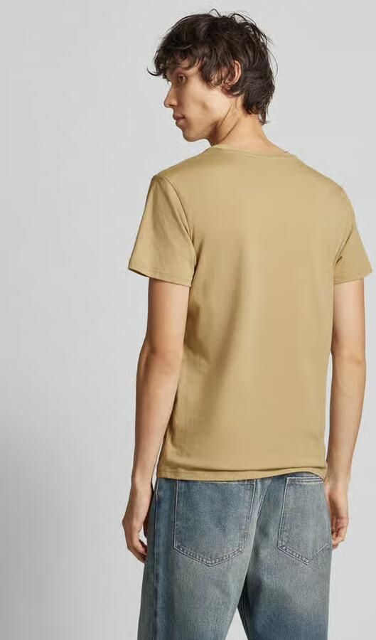 TOMMY JEANS Heren Polo's & T-shirts Tjm Slim Essential Flag Tee Ext Beige - Foto 5