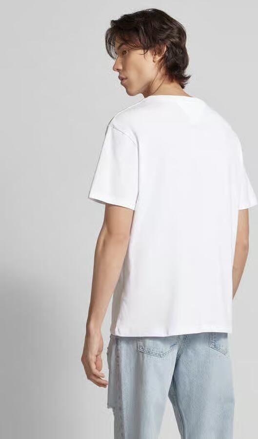 TOMMY JEANS Heren Polo's & T-shirts Tjm Reg Tommy Varsity Sport Tee Wit