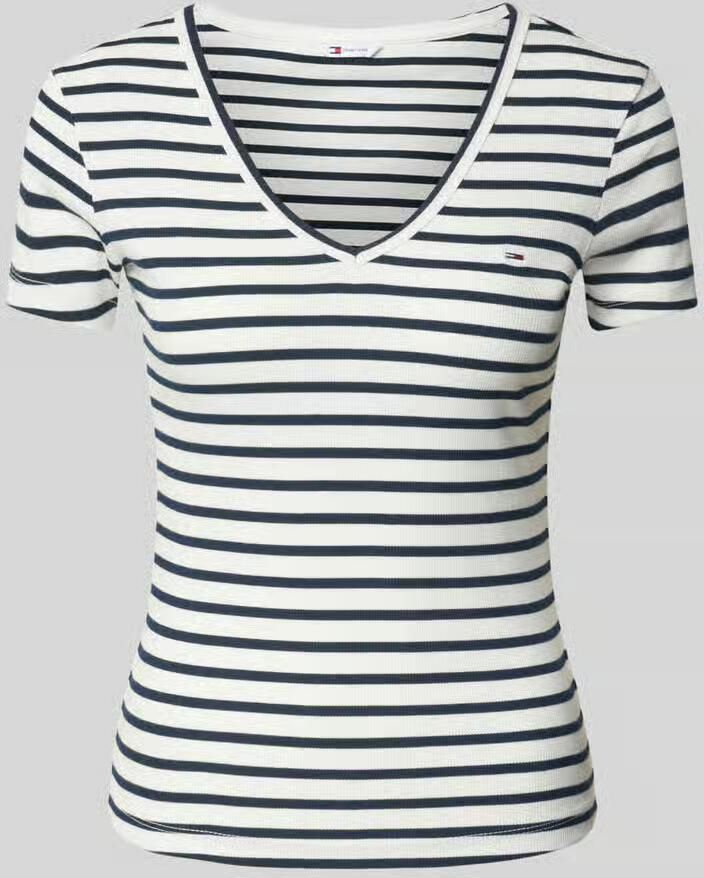 Tommy Hilfiger Overhemd VNeck Top met korte mouwen Style DW0DW07736 - Foto 2