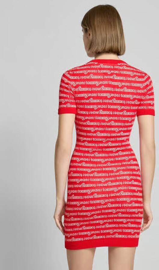Tommy Jeans T-shirtjurk met ronde hals model 'SCRIPT'
