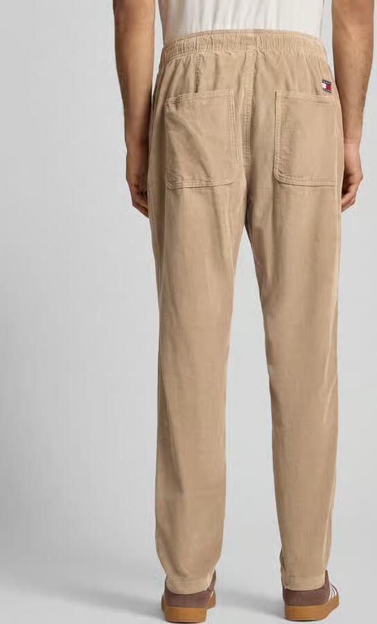 Tommy Jeans Tapered corduroy broek van zuiver katoen model 'ISAAC'