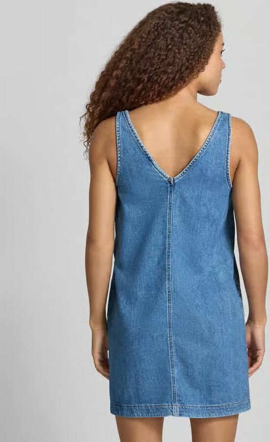 Tommy Jeans Uitlopend denimjurk van puur katoen