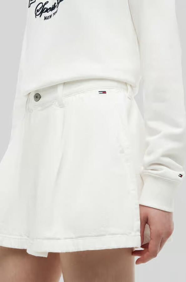 Tommy Jeans Uitlopende mini-rok van puur katoen
