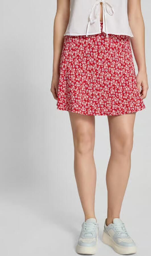 Tommy Jeans Uitlopende minirok met all-over motief - Foto 2