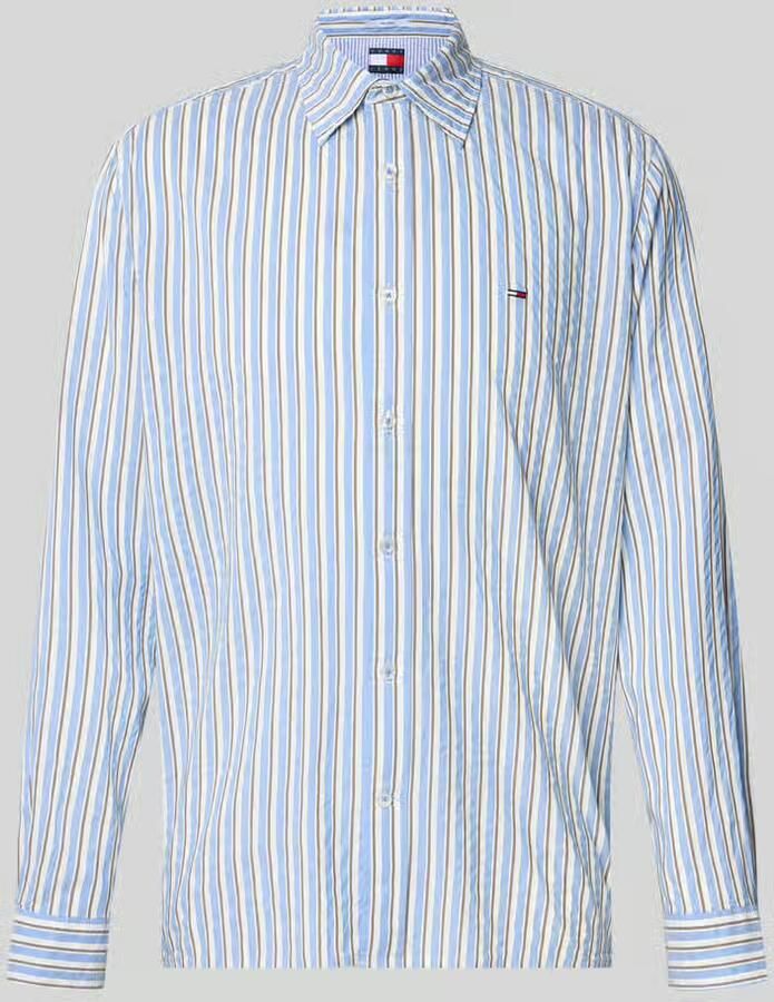 Tommy Jeans vrijetijdsoverhemd in relaxed fit van mix van katoen en modal - Foto 2