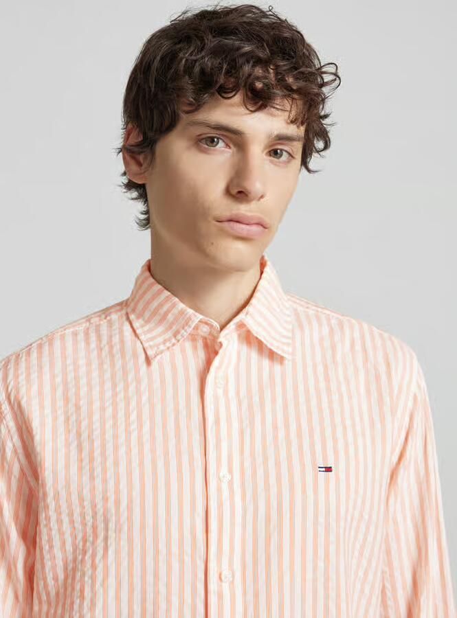 Tommy Jeans vrijetijdsoverhemd in relaxed fit van mix van katoen en modal
