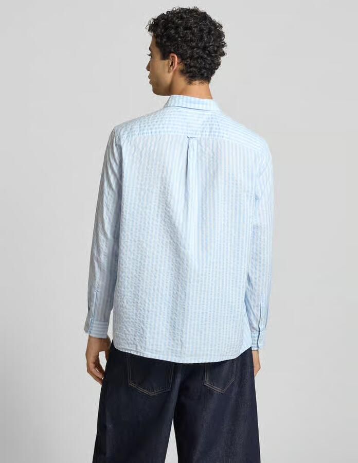 Tommy Jeans vrijetijdsoverhemd in relaxed fit van mix van katoen en modal