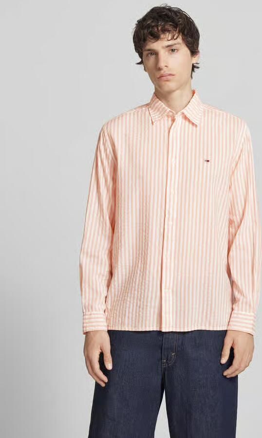Tommy Jeans vrijetijdsoverhemd in relaxed fit van mix van katoen en modal - Foto 4